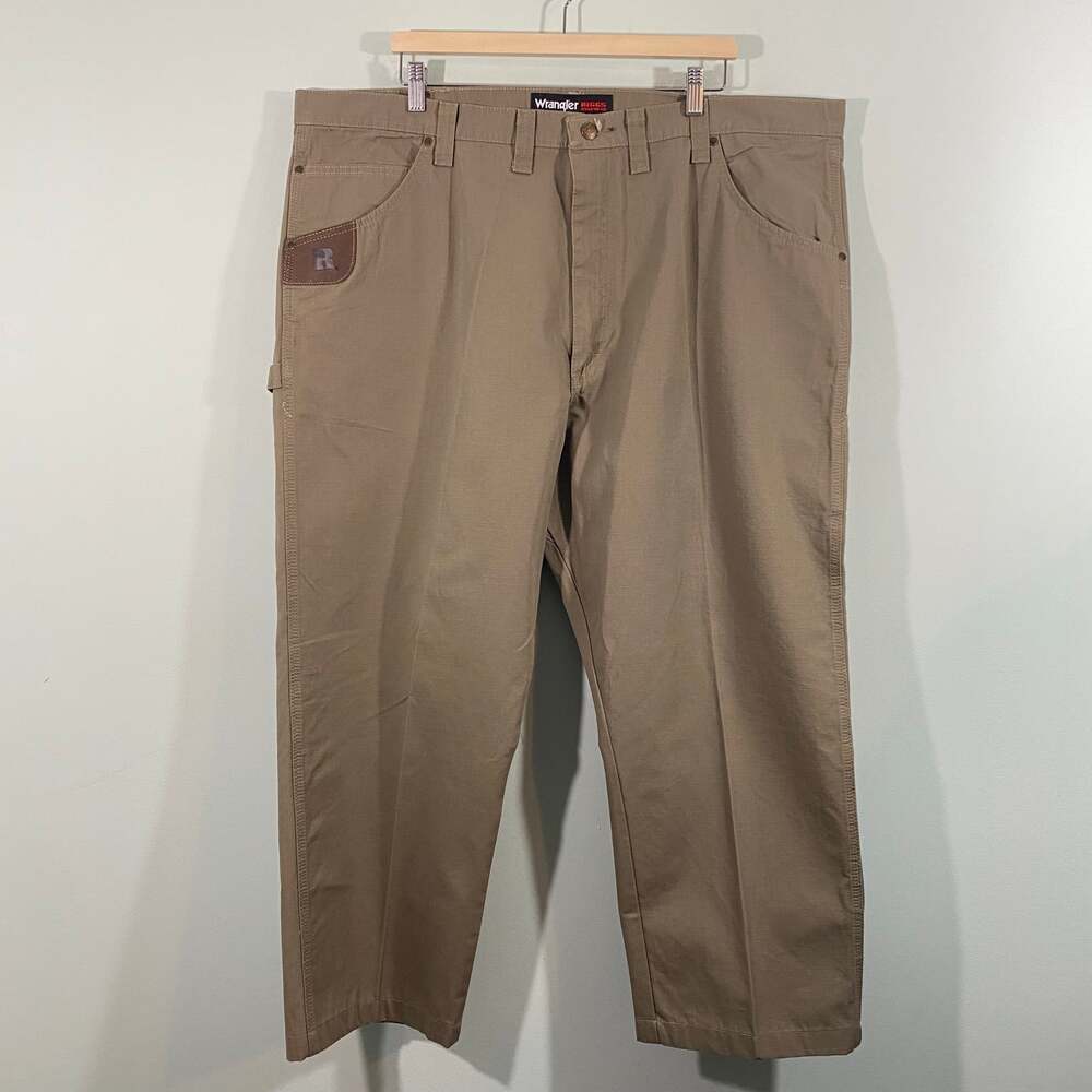 Wrangler Riggs Workwear Men Brown Carpenter Pant Size 44 x 30 NWOT